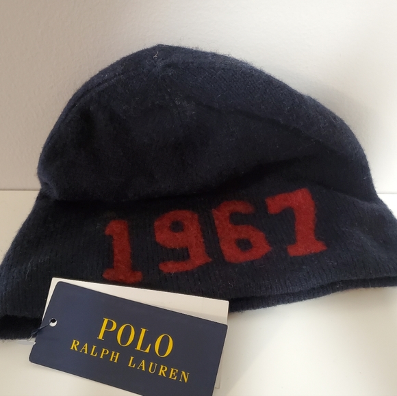 NWT Polo Ralph Lauren 1967 Merino Wool Reversible Beanie Hat - Picture 2 of 4